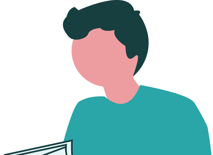 有価証券報告書をAIに読み込んで裏取りするイラスト