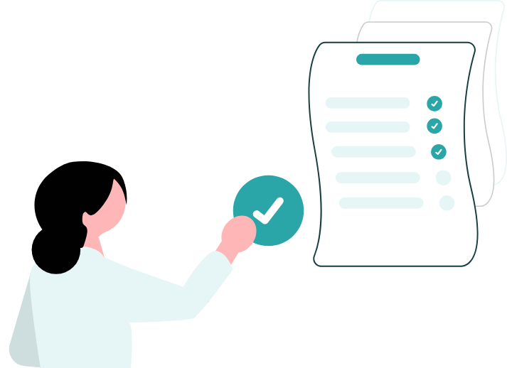 AIサービスの退会・ブロック手順を確認するイラスト
